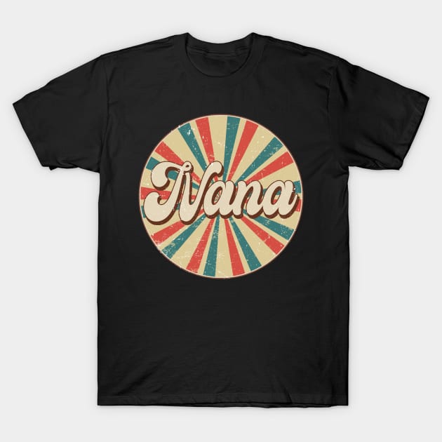 Circle Design Nana Proud Name Birthday Anime T-Shirt by Amir Dorsman Tribal